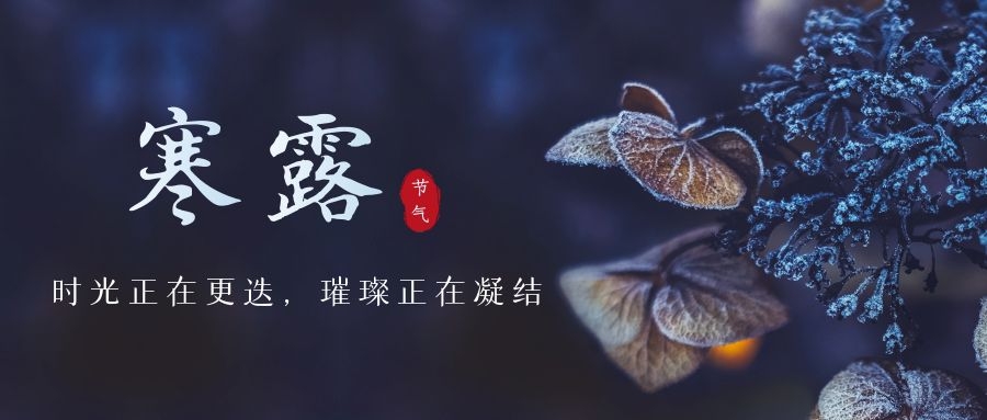 寒露 ▎時光更迭，璀璨正在凝結(jié)~